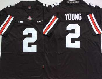 Ohio State Buckeyes Black 2 YOUNG Football Jersey MEN WOMEN YOUTH S-6XL SIZE
