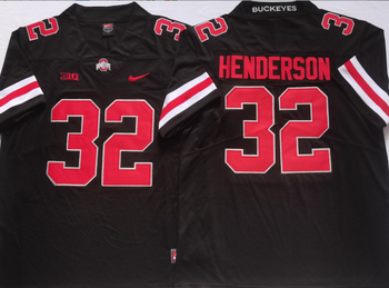 Ohio State Buckeyes Black 32 HENDERSON Football Jersey MEN WOMEN YOUTH S-6XL SIZE