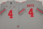 Ohio State Buckeyes GRAY 4 SMITH Football Jersey MEN WOMEN YOUTH S-6XL SIZE