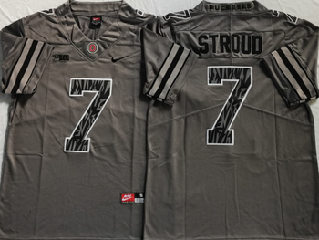 Ohio State Buckeyes GRAY 7 STROUD Football Jersey MEN WOMEN YOUTH S-6XL SIZE