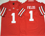 Ohio State Buckeyes Red 1 FIELDS Football Jersey MEN WOMEN YOUTH S-6XL SIZE