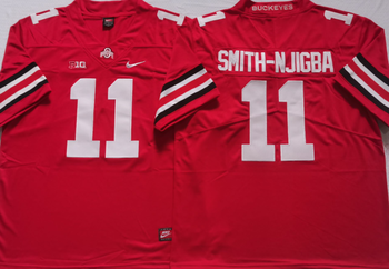 Ohio State Buckeyes Red 11 SMITH-NJIGBA Football Jersey MEN WOMEN YOUTH S-6XL SIZE
