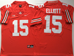 Ohio State Buckeyes Red 15 ELLIOTT Football Jersey MEN WOMEN YOUTH S-6XL SIZE