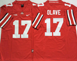 Ohio State Buckeyes Red 17 OLAVE Football Jersey MEN WOMEN YOUTH S-6XL SIZE