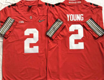 Ohio State Buckeyes Red 2 YOUNG Football Jersey MEN WOMEN YOUTH S-6XL SIZE