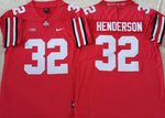 Ohio State Buckeyes Red 32 HENDERSON Football Jersey MEN WOMEN YOUTH S-6XL SIZE