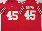 Ohio State Buckeyes Red 45 GRIFFIN Football Jersey MEN WOMEN YOUTH S-6XL SIZE