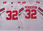 Ohio State Buckeyes White 32 HENDERSON Football Jersey MEN WOMEN YOUTH S-6XL SIZE