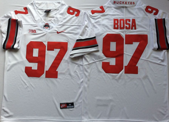 Ohio State Buckeyes White 97 BOSA Football Jersey MEN WOMEN YOUTH S-6XL SIZE
