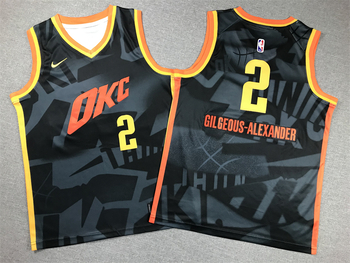 Oklahoma City Thunder #2 Shai Gilgeous-Alexander basketball jersey-City Edition MEN WOMEN YOUTH S-6XL SIZE