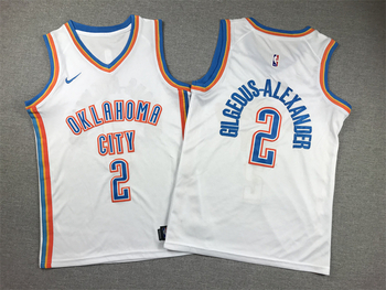 Oklahoma City Thunder #2 Shai Gilgeous-Alexander basketball jersey City Edition white MEN WOMEN YOUTH S-6XL SIZE