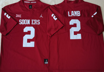 Oklahoma Sooners Red 2 LAMB Football Jersey MEN WOMEN YOUTH S-6XL SIZE