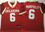 Oklahoma Sooners Red 6 MAYFIELD Football Jersey MEN WOMEN YOUTH S-6XL SIZE