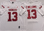 Oklahoma Sooners White 13 C Football Jersey MEN WOMEN YOUTH S-6XL SIZE