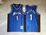 Orlando Magic #1 Tracy McGrady basketball jersey Dark star blue version MEN WOMEN YOUTH S-6XL SIZE