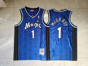 Orlando Magic #1 Tracy McGrady basketball jersey Dark star blue version MEN WOMEN YOUTH S-6XL SIZE