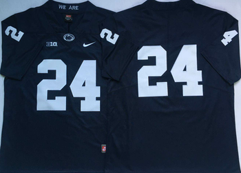 Penn State Nittany Lions Blue 24 No Name Football Jersey MEN WOMEN YOUTH S-6XL SIZE