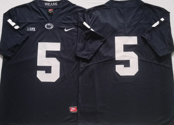 Penn State Nittany Lions Blue 5 No Name Football Jersey MEN WOMEN YOUTH S-6XL SIZE