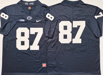 Penn State Nittany Lions Blue 87 No Name Football Jersey MEN WOMEN YOUTH S-6XL SIZE