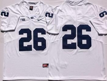 Penn State Nittany Lions White 26 BARKLEY Football Jersey MEN WOMEN YOUTH S-6XL SIZE