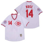Pete Rose Cincinnati Reds Jersey Mitchell & Ness white