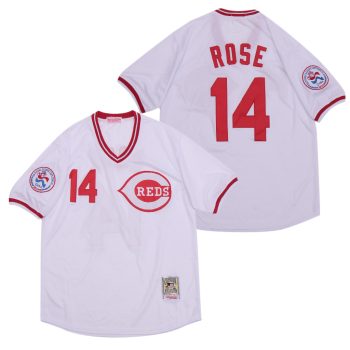 Pete Rose Cincinnati Reds Jersey Mitchell & Ness white men women youth size S-6XL