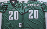 Philadelphia Eagles Green #20 DAWKINS Mitchell & Ness Football Jersey Retro men women youth size S-6XL