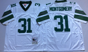 Philadelphia Eagles White #31 MONTROMERY Mitchell & Ness Football Jersey Retro men women youth size S-6XL