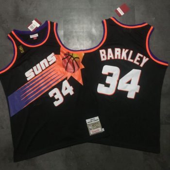 Phoenix Suns Charles Barkley black regular season basketball retro jersey MEN WOMEN YOUTH S-6XL SIZE