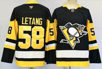 Pittsburgh Penguins #58 Kris Letang stitched hockey jersey MEN WOMEN YOUTH S-6XL SIZE