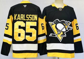 Pittsburgh Penguins #65 D Erik Karlsson stitched hockey jersey MEN WOMEN YOUTH S-6XL SIZE