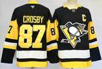 Pittsburgh Penguins #87 SIDNEY CROSBY stitched hockey jersey-black