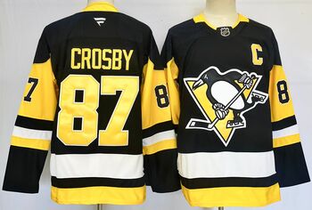 Pittsburgh Penguins #87 SIDNEY CROSBY stitched hockey jersey-black MEN WOMEN YOUTH S-6XL SIZE