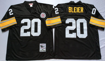 Pittsburgh Steelers Black #20 BLEIER Mitchell & Ness Football Jersey Retro men women youth size S-6XL