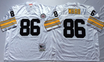 Pittsburgh Steelers White #86 WARD Mitchell & Ness Football Jersey Retro men women youth size S-6XL