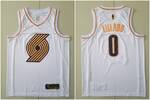 Portland Trail #0 LILLARD basketball jersey-Platinum version