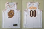 Portland Trail #00 ANTHONY basketball jersey Platinum version MEN WOMEN YOUTH S-6XL SIZE