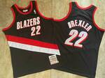 Portland Trail Blazers #22 Clyde Drexler Mitchell Ness Black 199192 Swingman Jersey