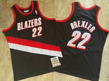 Portland Trail Blazers #22 Clyde Drexler Mitchell Ness Black 199192 Swingman Jersey MEN WOMEN YOUTH S-6XL SIZE