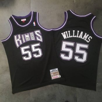 Sacramento Kings Jason Williams Mitchell & Ness Black 2000-01 Swingman jersey MEN WOMEN YOUTH S-6XL SIZE