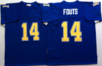 San Diego Chargers Blue #14 FOUTS Mitchell & Ness Football Jersey Retro men women youth size S-6XL