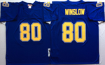 San Diego Chargers Blue #80 WINSLOW Mitchell & Ness Football Jersey Retro men women youth size S-6XL