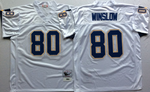 San Diego Chargers White #80 WINSLOW Mitchell & Ness Football Jersey Retro men women youth size S-6XL