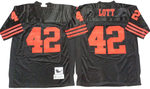 San Francisco 49ers #42 Black LOTT Mitchell & Ness Football Jersey Retro men women youth size S-6XL