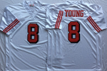 San Francisco 49ers White 75TH #8 YOUNG