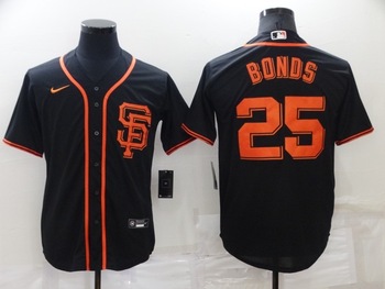 San Francisco Giants #25 Barry Bonds stitched baseball jersey black MEN WOMEN YOUTH S-6XL SIZE