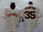 San Francisco Giants Brandon Crawford #35 cream stitched baseball jersey MEN WOMEN YOUTH S-6XL SIZE