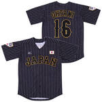 Shohei Ohtani #16 Samurai Black Baseball Jersey men women youth size S-6XL
