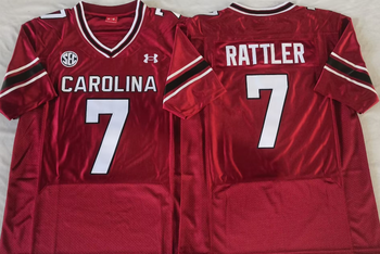 South Carolina Gamecock Red #7 RATTLER Football Jersey MEN WOMEN YOUTH S-6XL SIZE