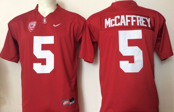 Stanford Cardinals Red 5 MCCAFFREY Football Jersey MEN WOMEN YOUTH S-6XL SIZE